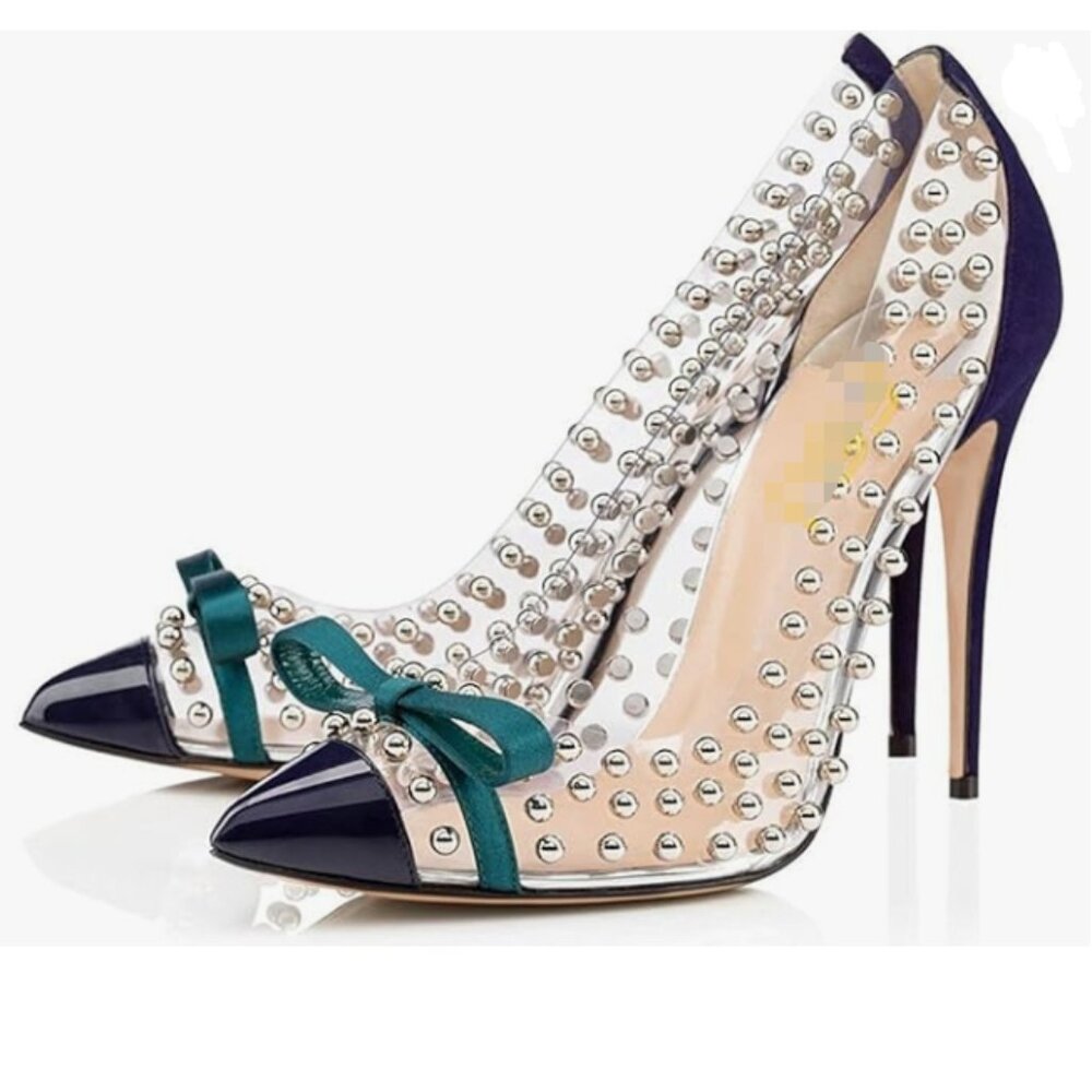 Elegant Studded Women's Heels
